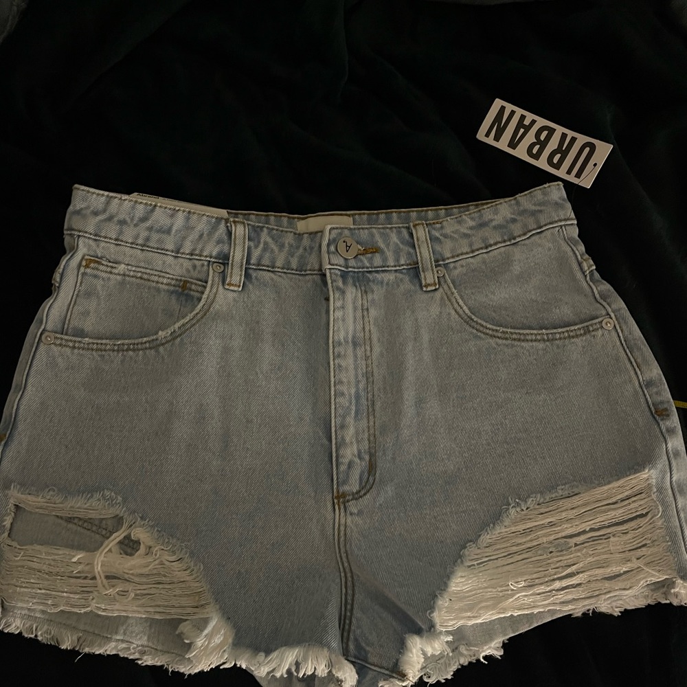 NWT Abrand Urban Outfitters Distressed Cutoff Light Wash Shorts